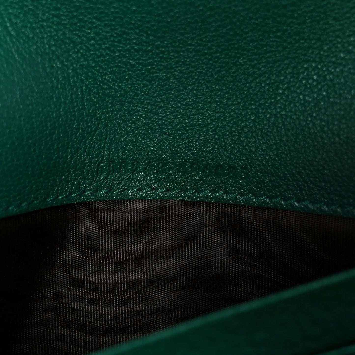 Wonka Grain Calfskin Diana Chain Wallet Black