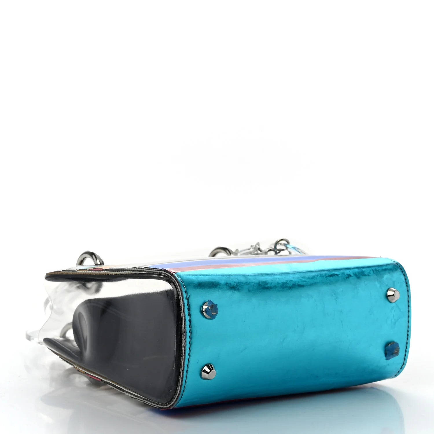 X WANG GUANGLE Technical Fabric Acrylic PVC Mini Lady Dior Multicolor