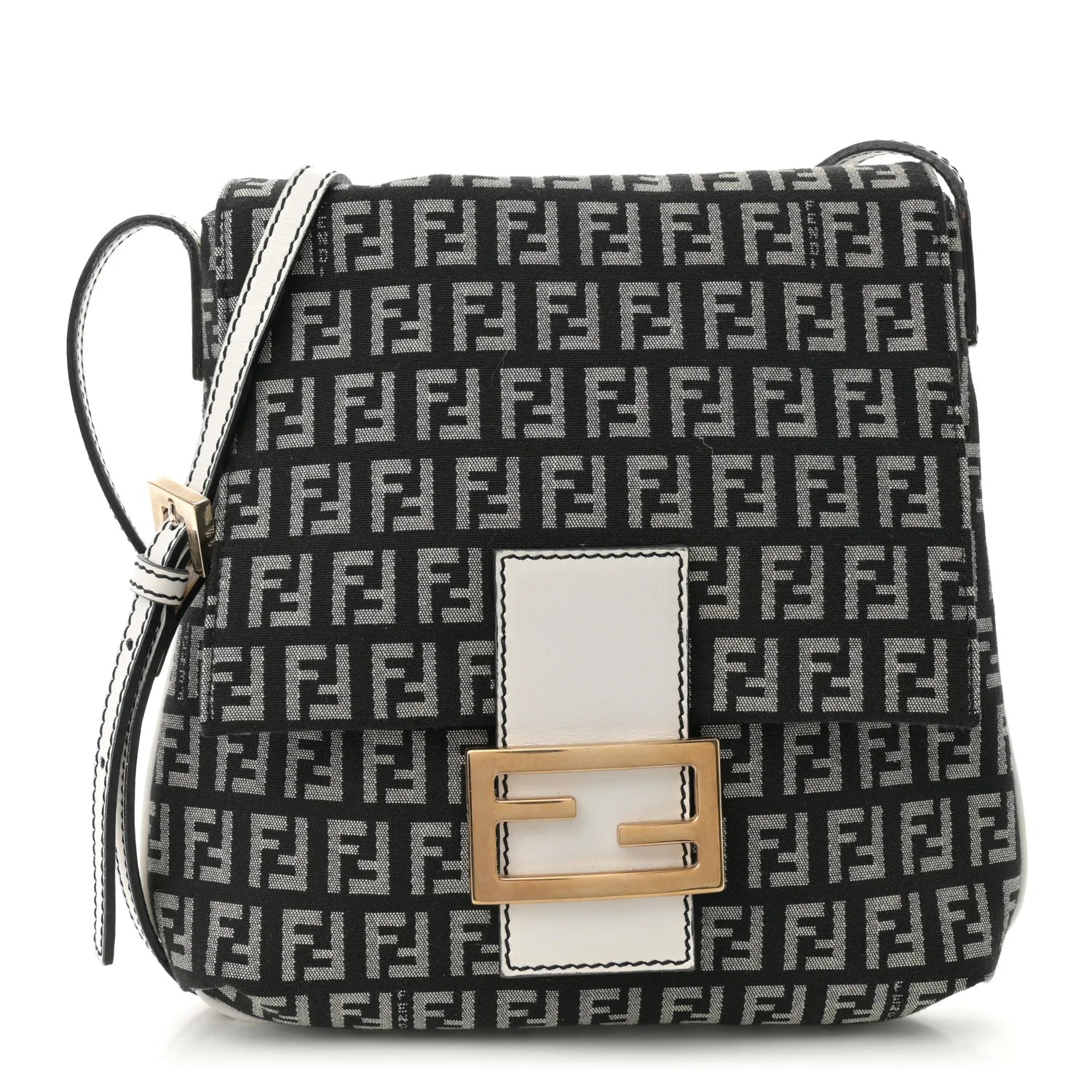 Zucchino Tube Messenger Bag Black White