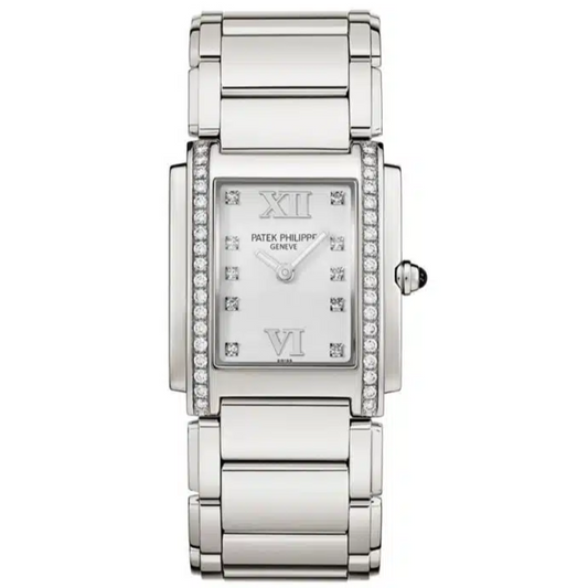 Patek Philippe 4910/10A-011 Twenty~4 25mm x 30mm White Dial Stainless Steel