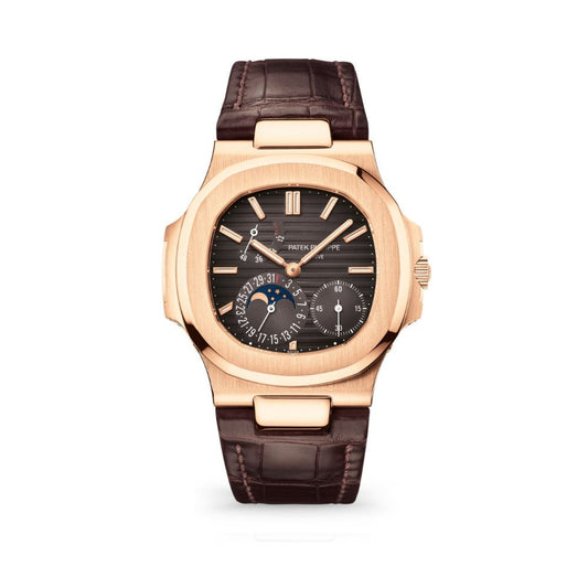 Patek Philippe Nautilus 40mm Black Brown Dial Rose Gold 5712R-001