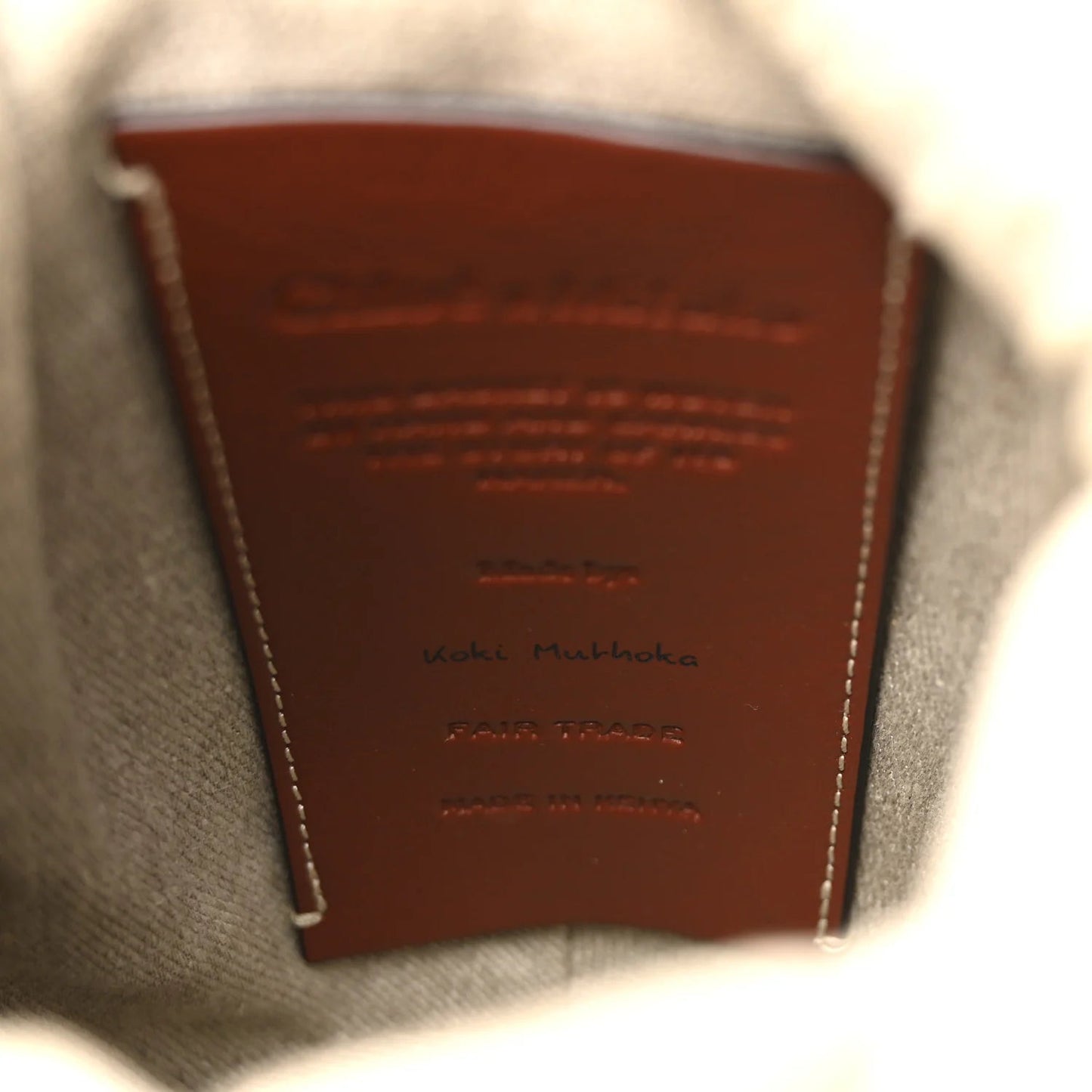 X MIFUKO Raffia Calfskin Small Woody Basket Shoulder Bag Black Beige