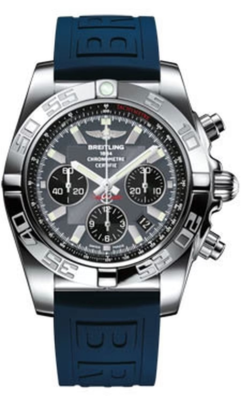 '- Chronomat 44 Steel Polished Bezel - Diver Pro III Strap