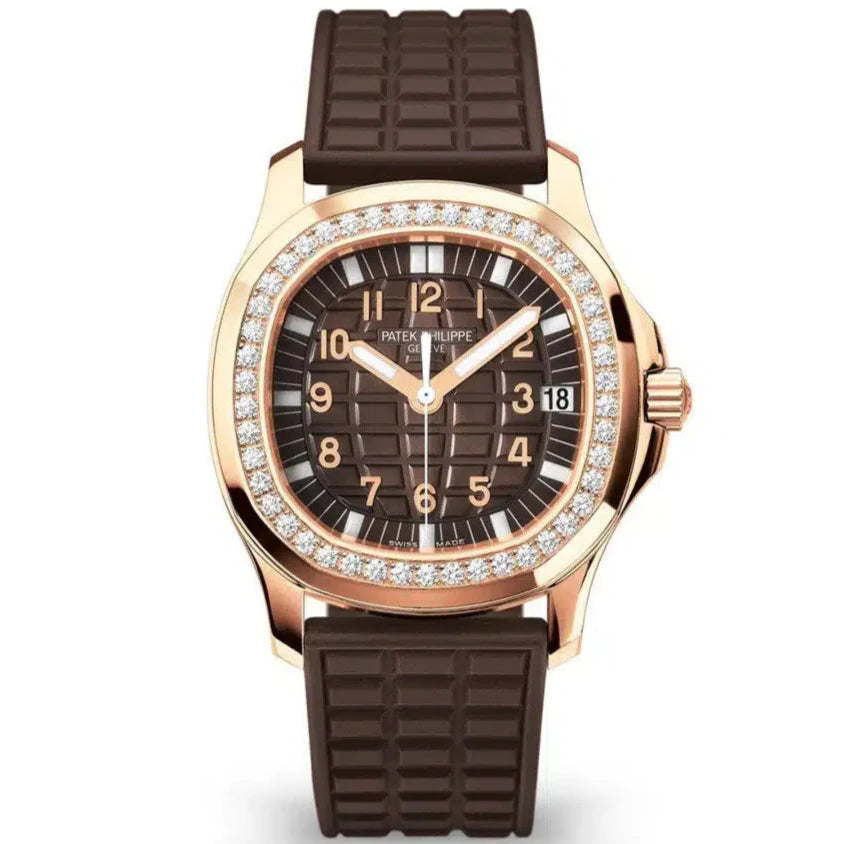 Patek Philippe Aquanaut 35.6mm Brown Dial Rose Gold 5068R-001