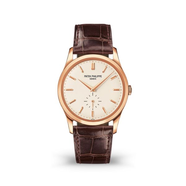 Patek Philippe Calatrava 37mm Silver Dial Rose Gold 5196R-001