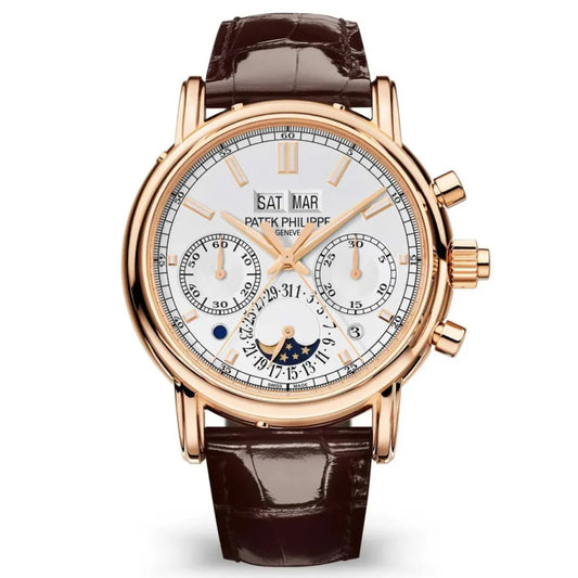 Patek Philippe Perpetual Calendar Grand Complications 38mm White Dial Rose Gold 5204R-001