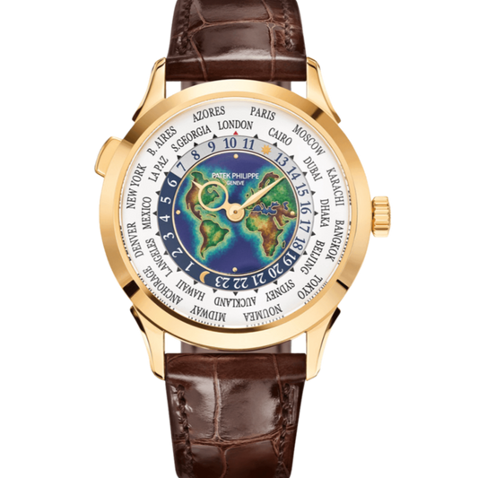 Patek Philippe 5231J-001 World Time Complications 40mm White Dial Yellow Gold