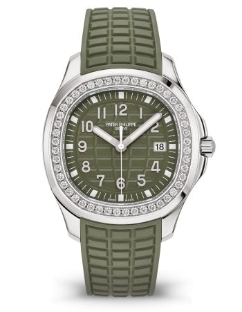 Patek Philippe Aquanaut Luce Stainless Steel Green Dial Diamond Bezel 5267/200A-011