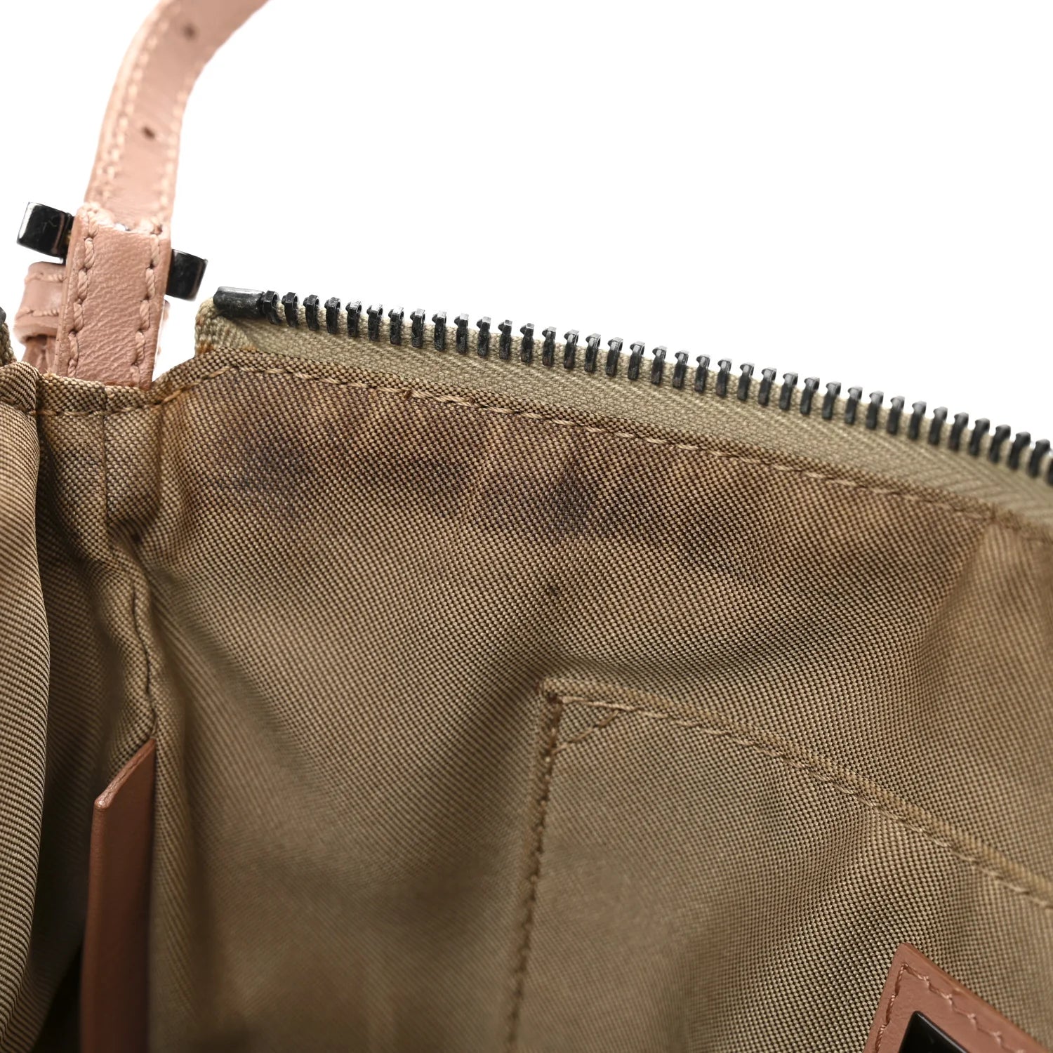 Zucchino Vitello Pochette Beige Bruciato Bois De Rose