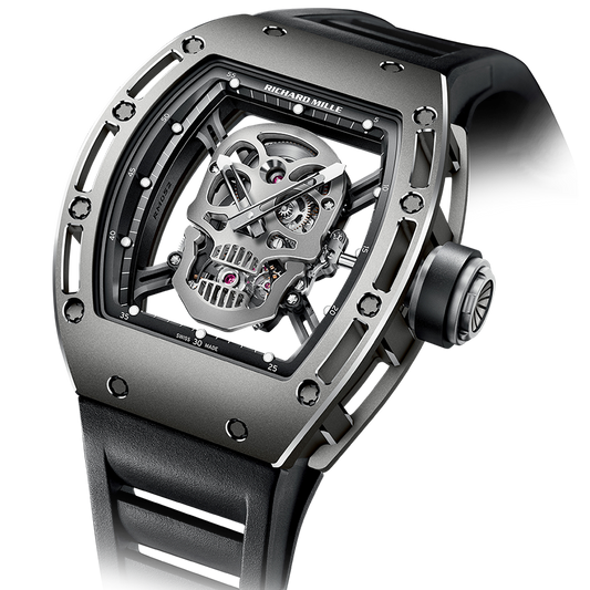 Richard Mille Limited Edition RM52 Skull Titanium Tourbillon 50mm Openworked Dial
