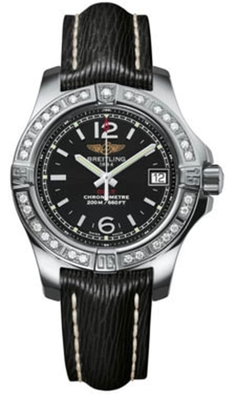 '- Colt Lady Diamond Bezel - Sahara Leather Strap