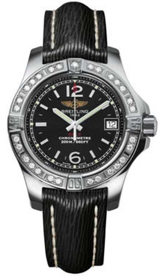 '- Colt Lady Diamond Bezel - Sahara Leather Strap