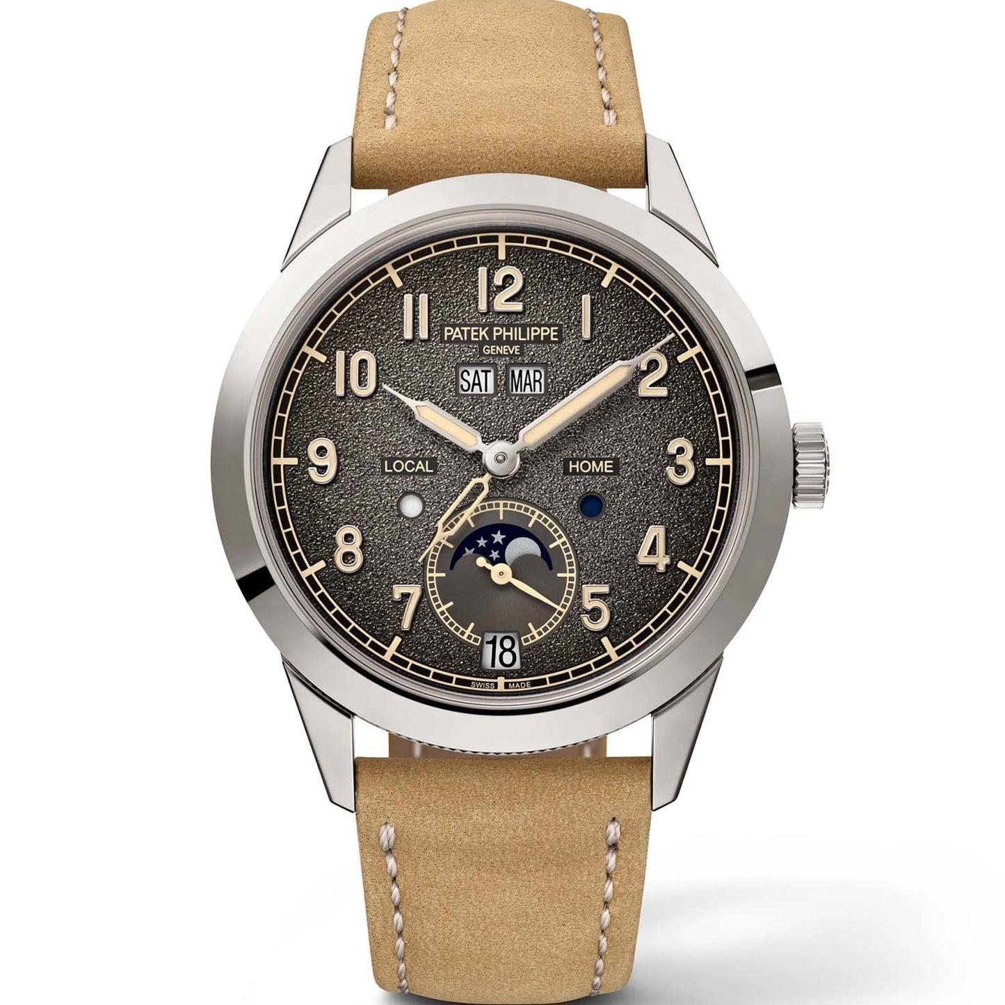 Patek Philippe Complications Annual Calendar Travel Time 41mm 5326g-001 Charcoal Grey Dial