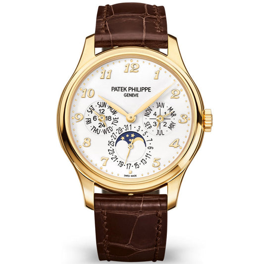 Patek Philippe Extra-Thin Grand Complications Perpetual Calendar Moon Phase 39mm 5327J White Dial