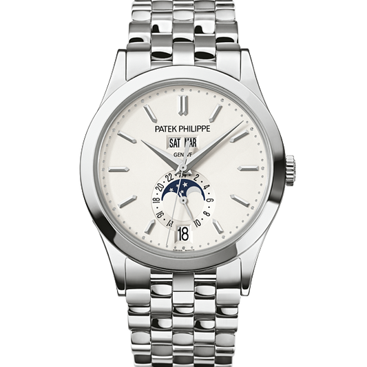 Patek Philippe 5396/1G-010 Complications 38mm Silvery Opaline Dial White Gold
