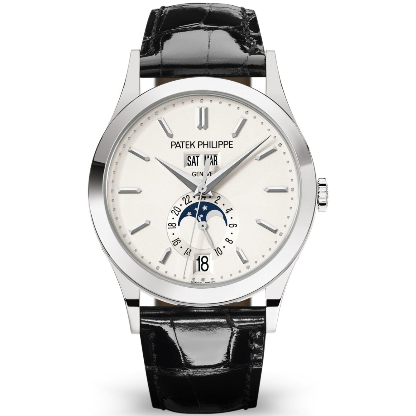 Patek Philippe 5396G-011 Grand Complications 38mm Silvery Opaline Dial White Gold