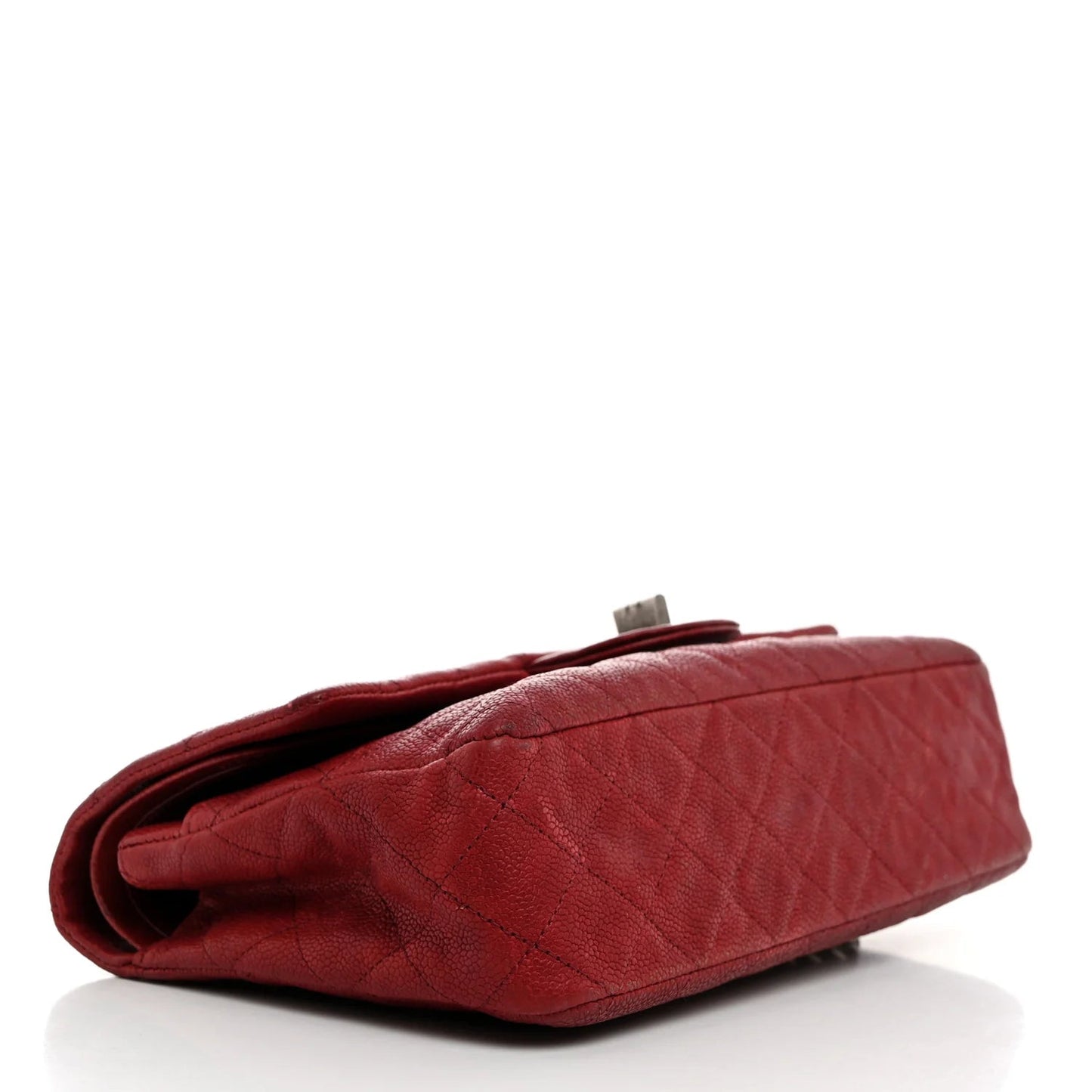 Washed Caviar Quilted 2.55 Reissue 225 Bijoux Chain Flap Red