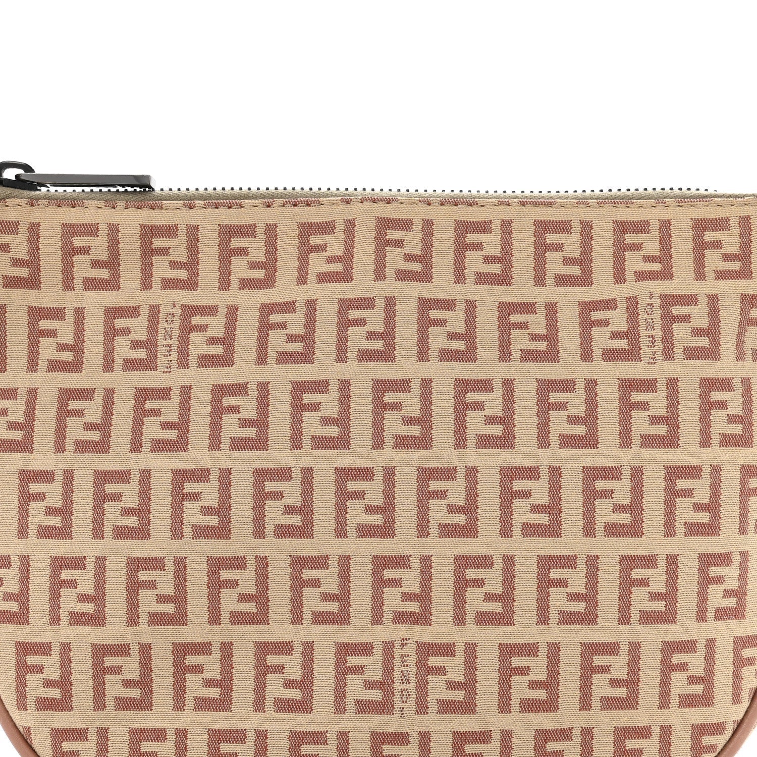 Zucchino Vitello Pochette Beige Bruciato Bois De Rose