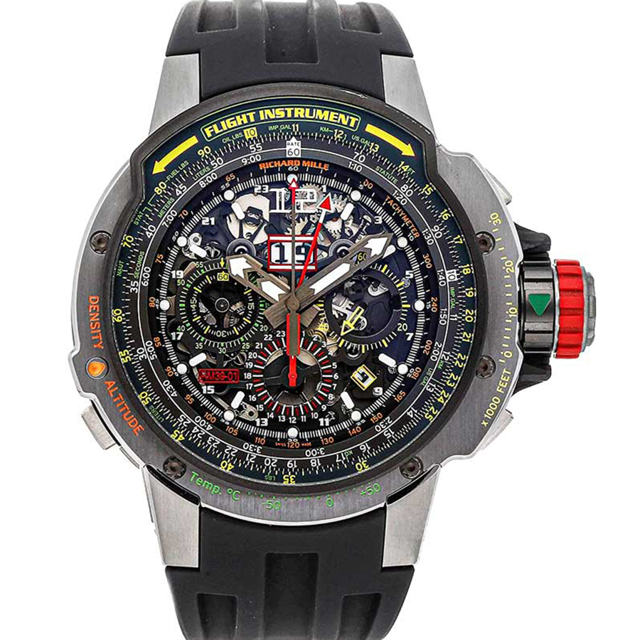 Richard Mille RM39-01 Automatic Winding Flyback Chronograph Aviation Open-Work Dial