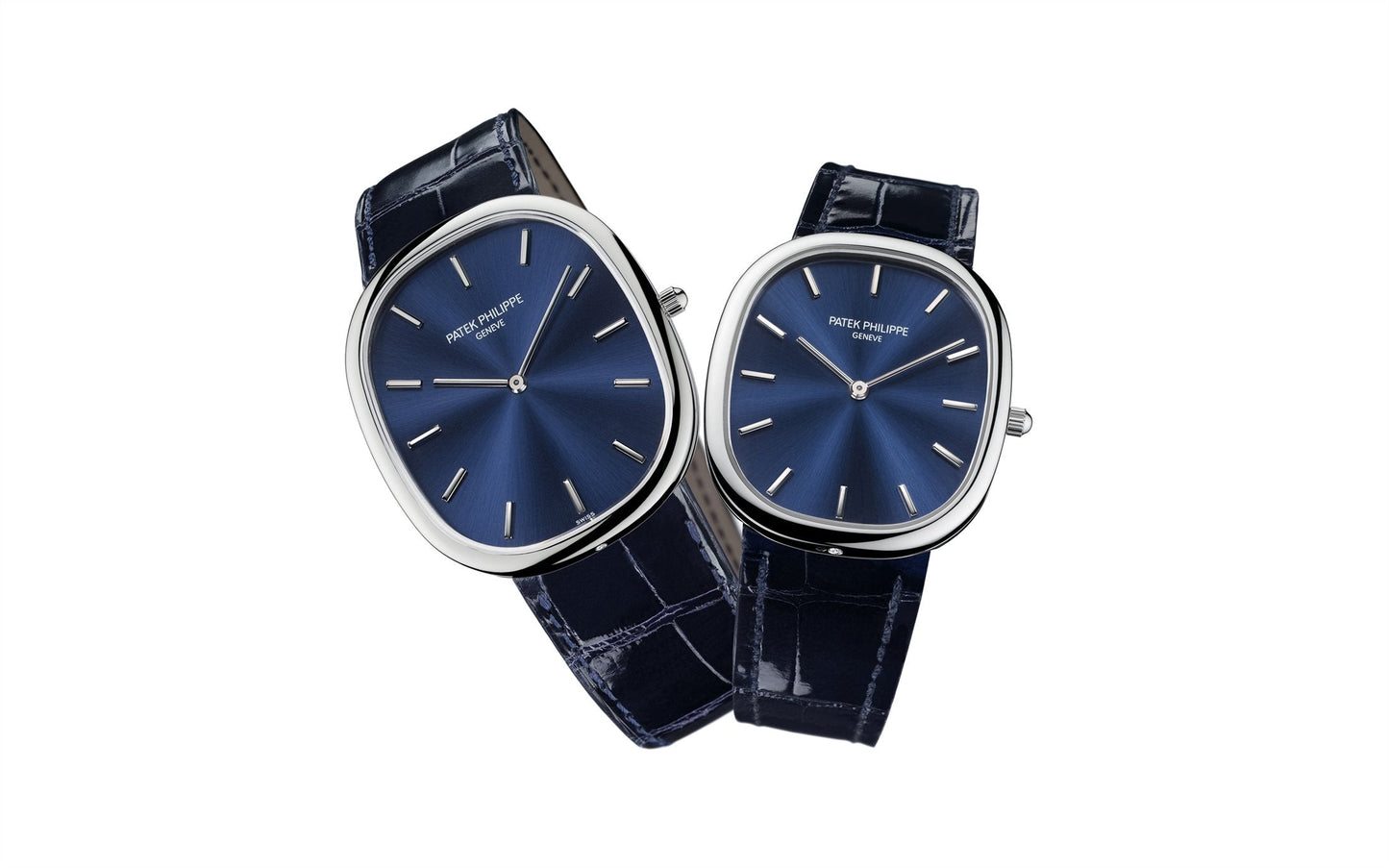 Patek Philippe Golden Ellipse «Grand-taille», Platinum, 34.5 x 39.5 mm, Ref# 5738P-001