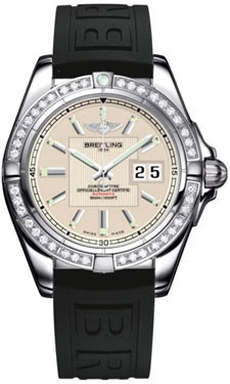 '- Galactic 41 Stainless Steel - Diamond Bezel - Diver Pro III Strap