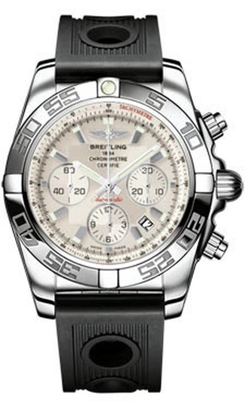 '- Chronomat 44 Steel Polished Bezel - Ocean Racer Strap