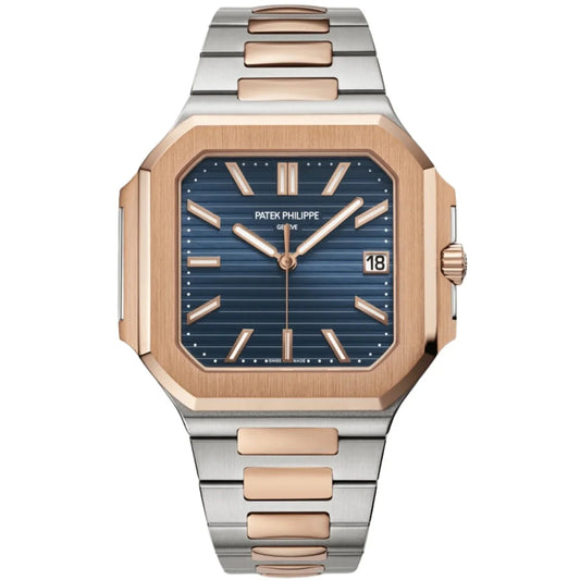 Patek Philippe 5821/1AR-001 Cubitus 45mm Sunburst Blue Dial Stainless Steel & Rose Gold