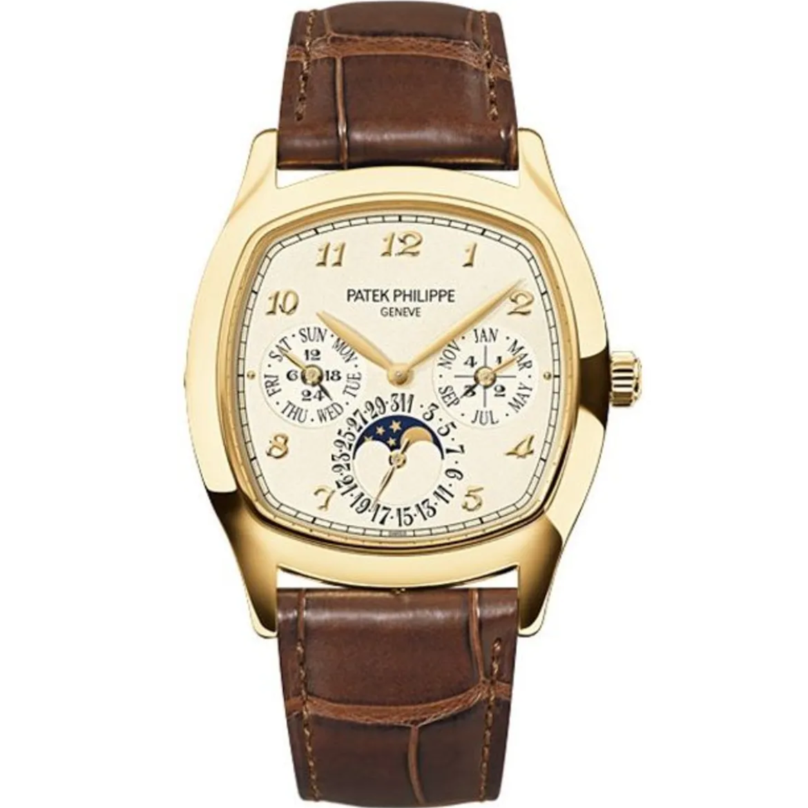 Patek Philippe 5940J-001 Grand Complications 37mm x 44.6mm Ivory Dial Yellow Gold