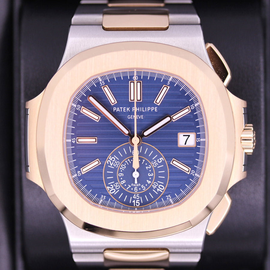 Patek Philippe Nautilus Chronograph 40mm 5980/1AR-001 Blue Dial Pre-Owned