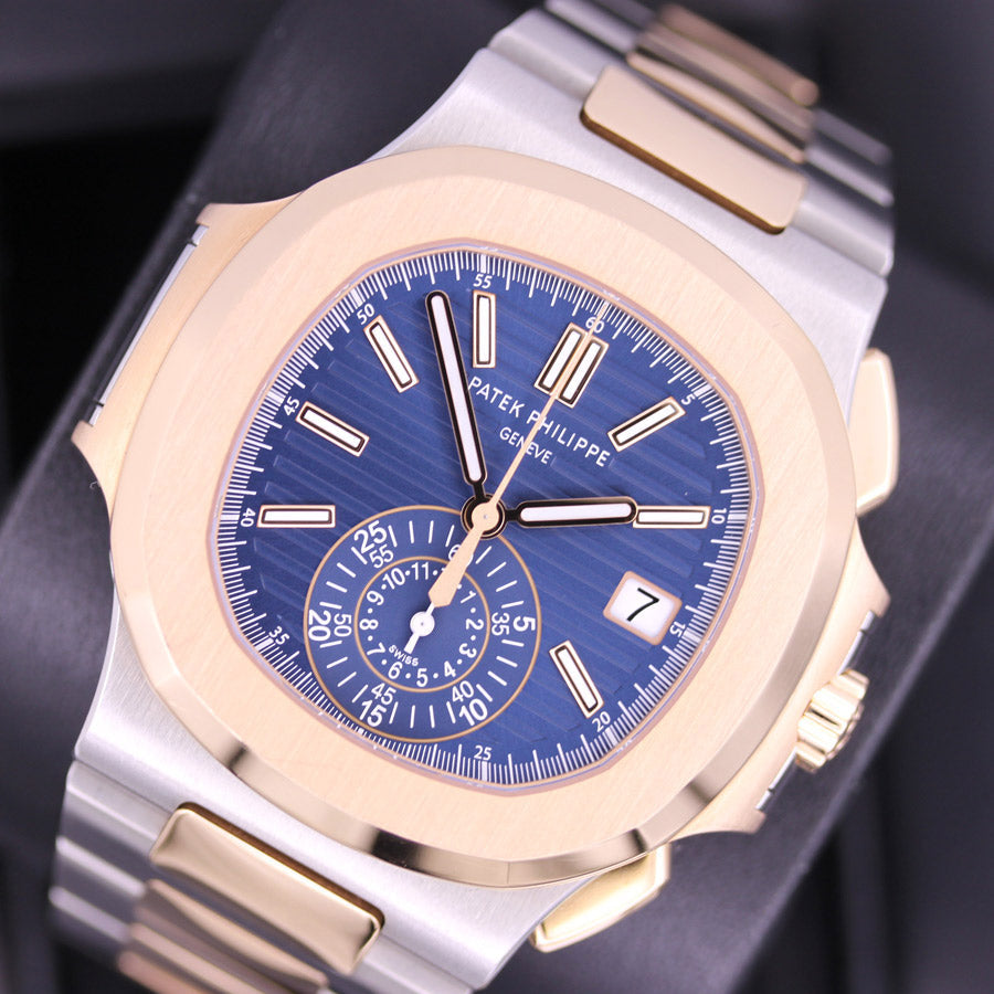Patek Philippe Nautilus Chronograph 40mm 5980/1AR-001 Blue Dial Pre-Owned