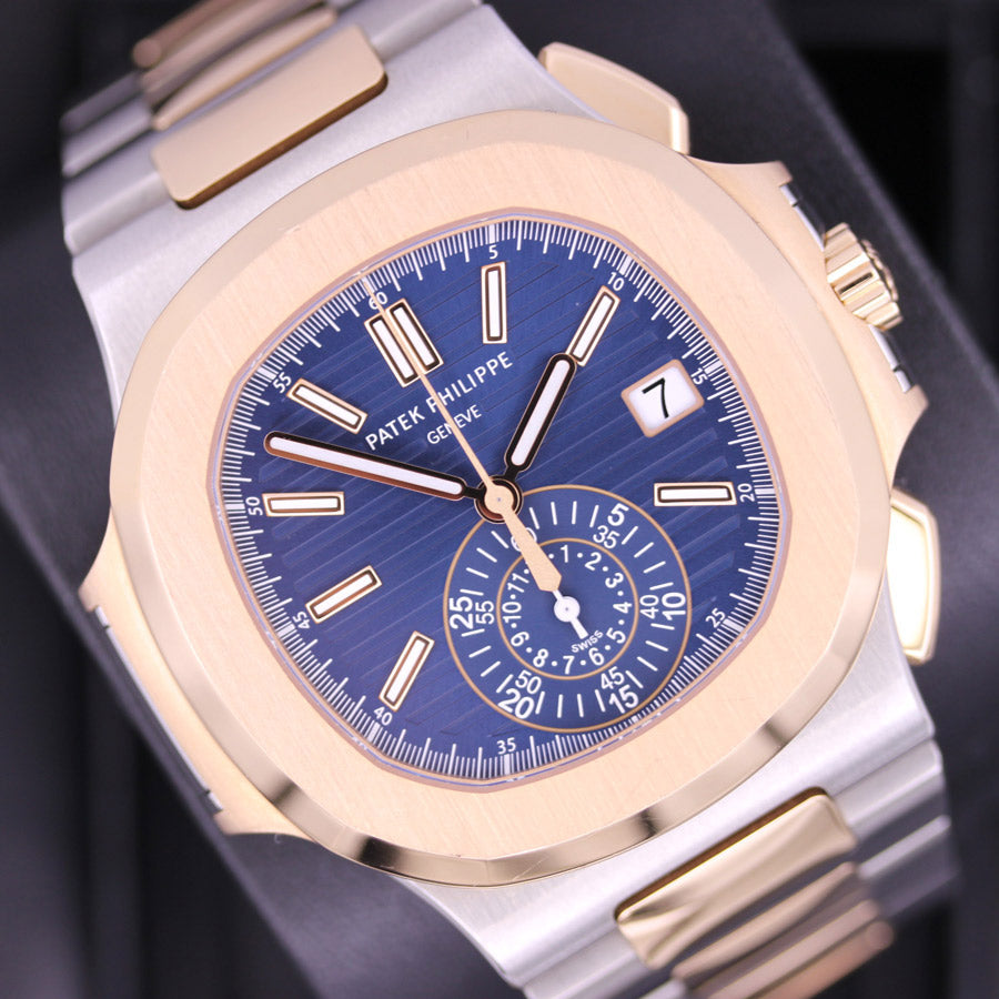Patek Philippe Nautilus Chronograph 40mm 5980/1AR-001 Blue Dial Pre-Owned