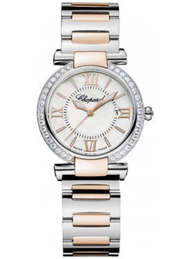 '- Imperiale - Quartz 28Mm - Stainless Steel and Rose Gold - Diamond Bezel