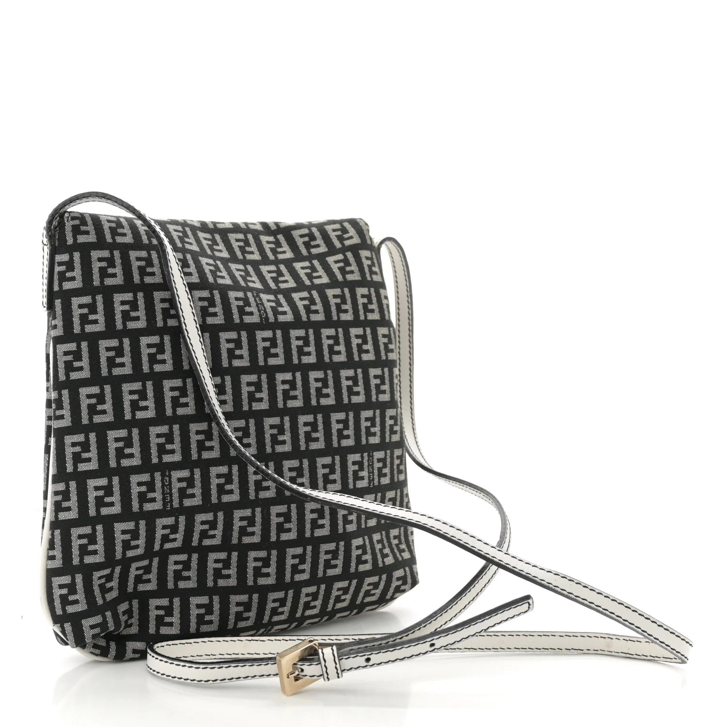 Zucchino Tube Messenger Bag Black White