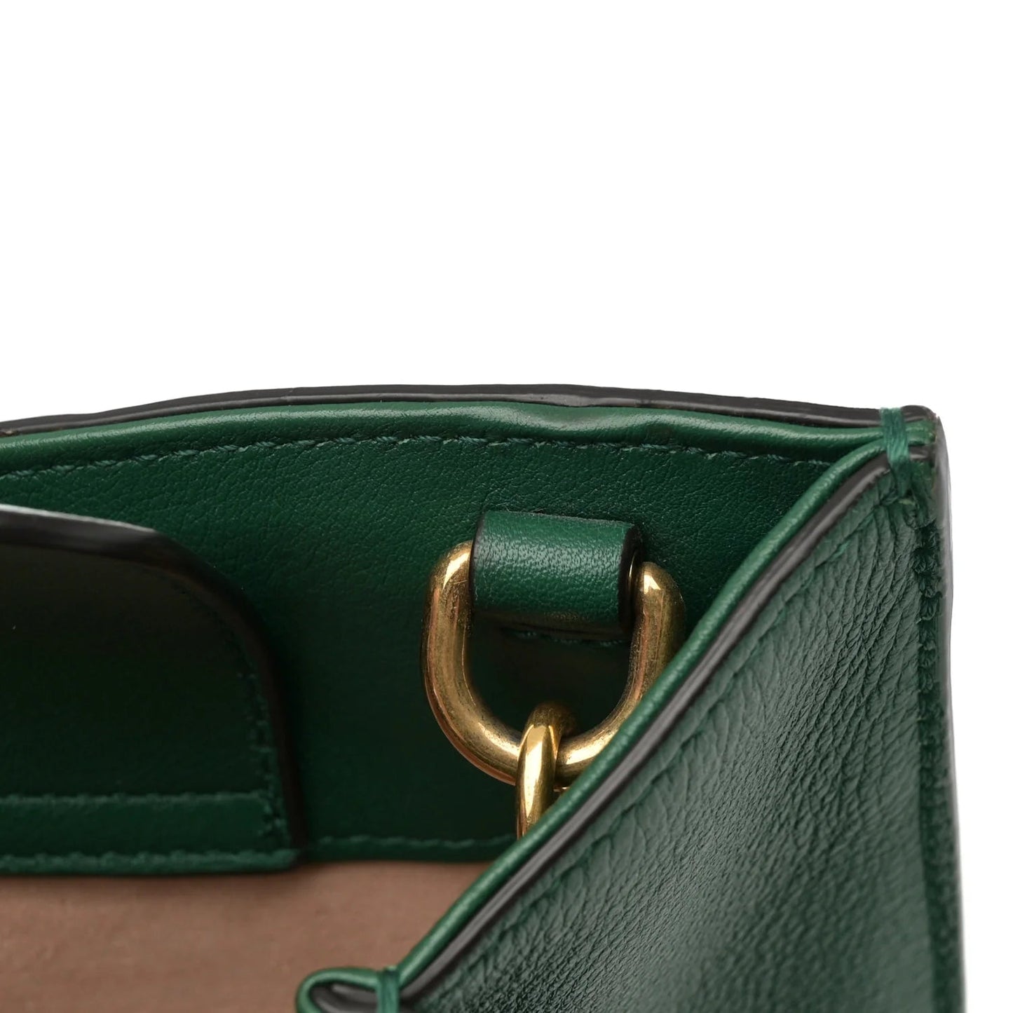 Wonka Grain Calfskin Small Diana Tote Bag Green Yellow Fluo