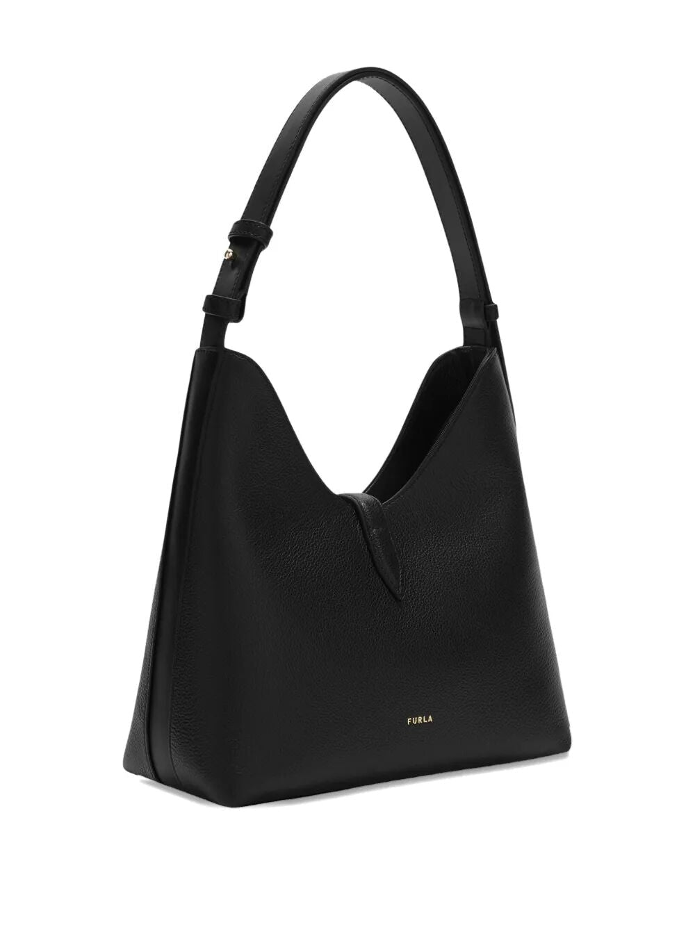 " GOCCIA" NIGHT CALF LEATHER SMALL HOBO BAG