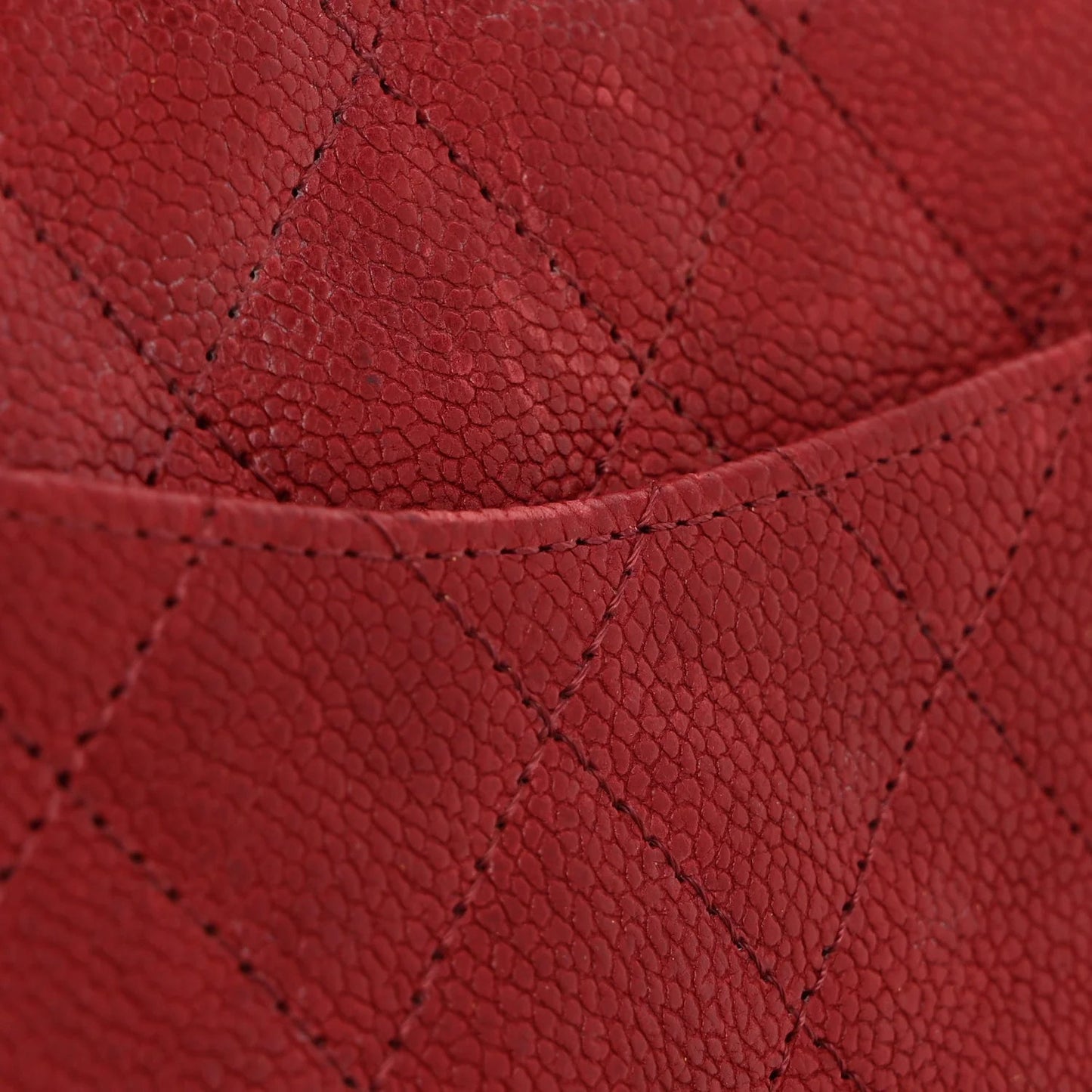 Washed Caviar Quilted 2.55 Reissue 225 Bijoux Chain Flap Red