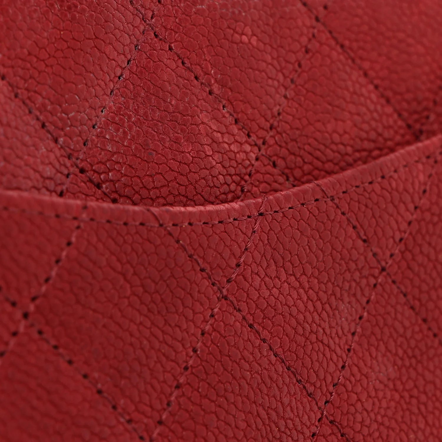 Washed Caviar Quilted 2.55 Reissue 225 Bijoux Chain Flap Red