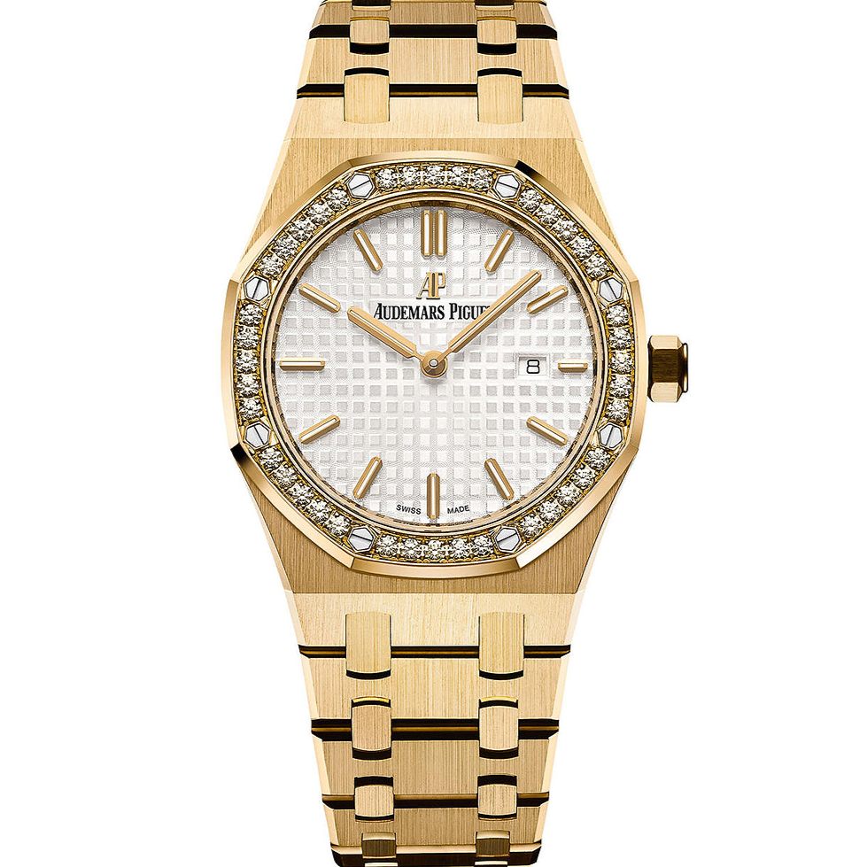 Audemars Piguet Royal Oak 33mm White Dial Yellow Gold Bracelet 67651BA.ZZ.1261BA.01