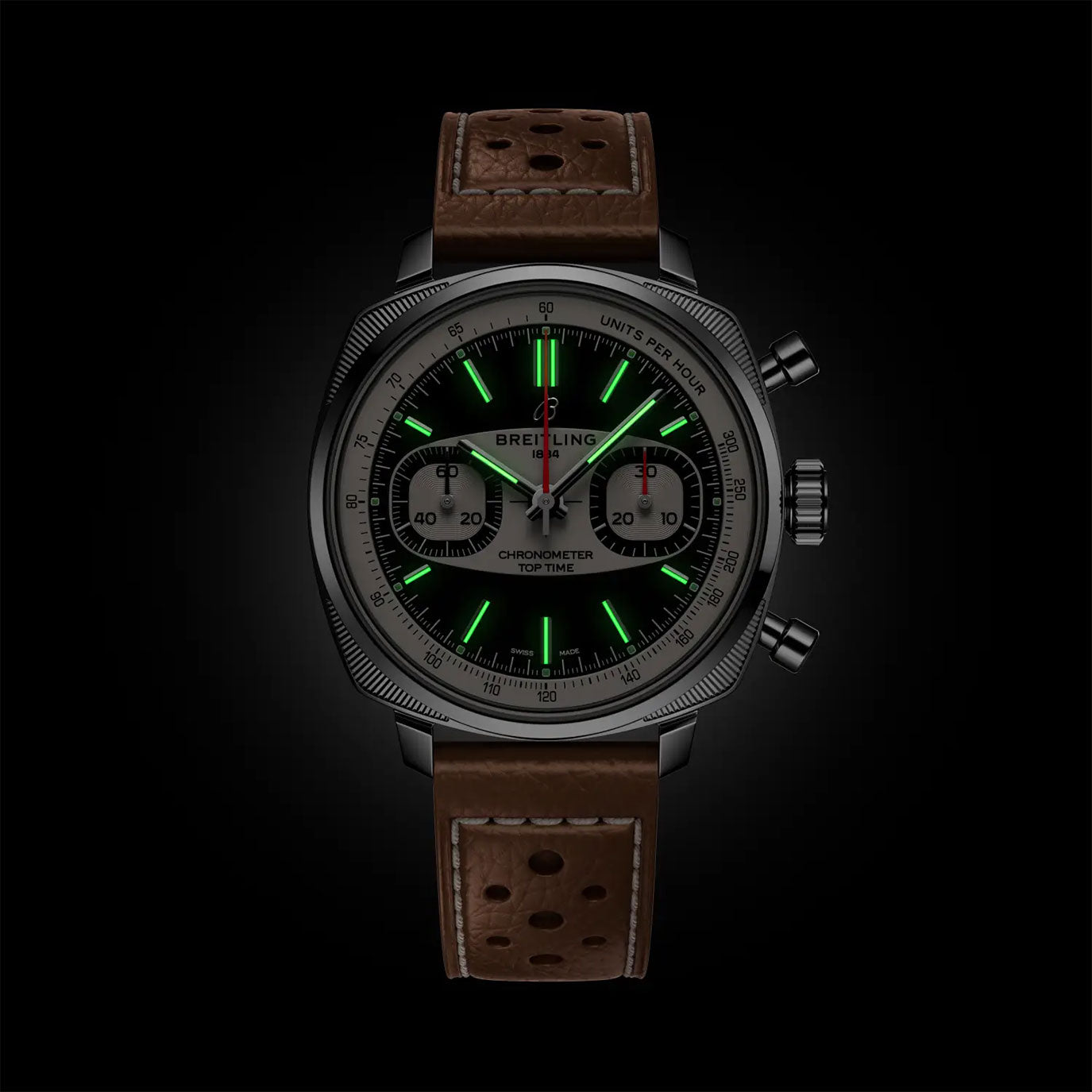 Unworn Breitling Top Time B01 Racing 38, AB01771A1B1X1, box and papers