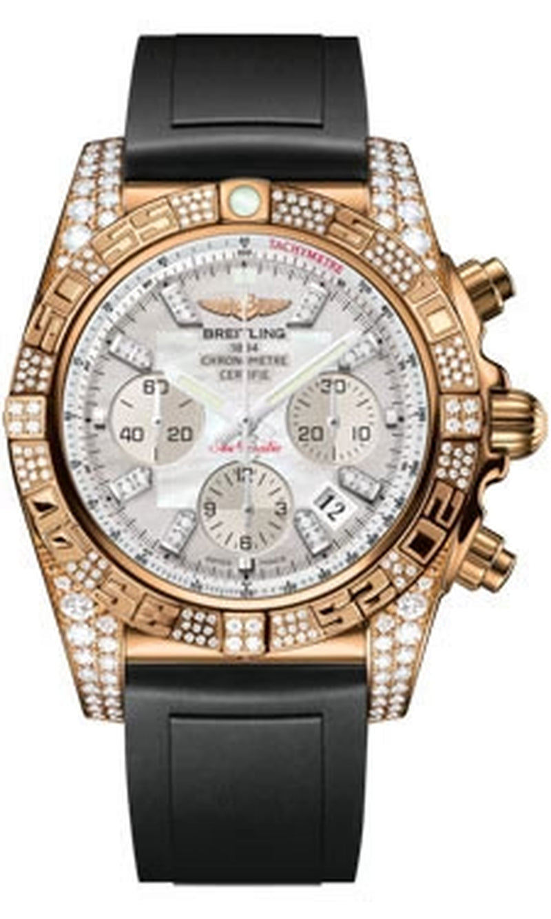 '- Chronomat 44 Rose Gold Diamond Case