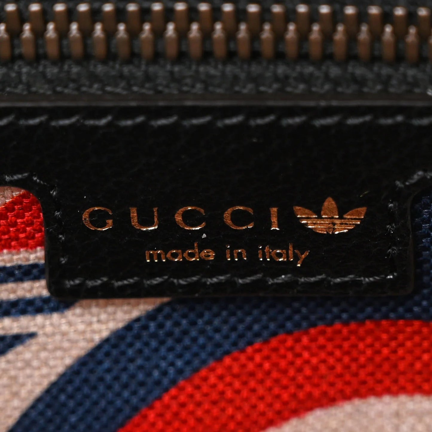 X adidas Textured Dollar Calfskin Web Trefoil Logo Embossed Mini Bowling Bag Black off White