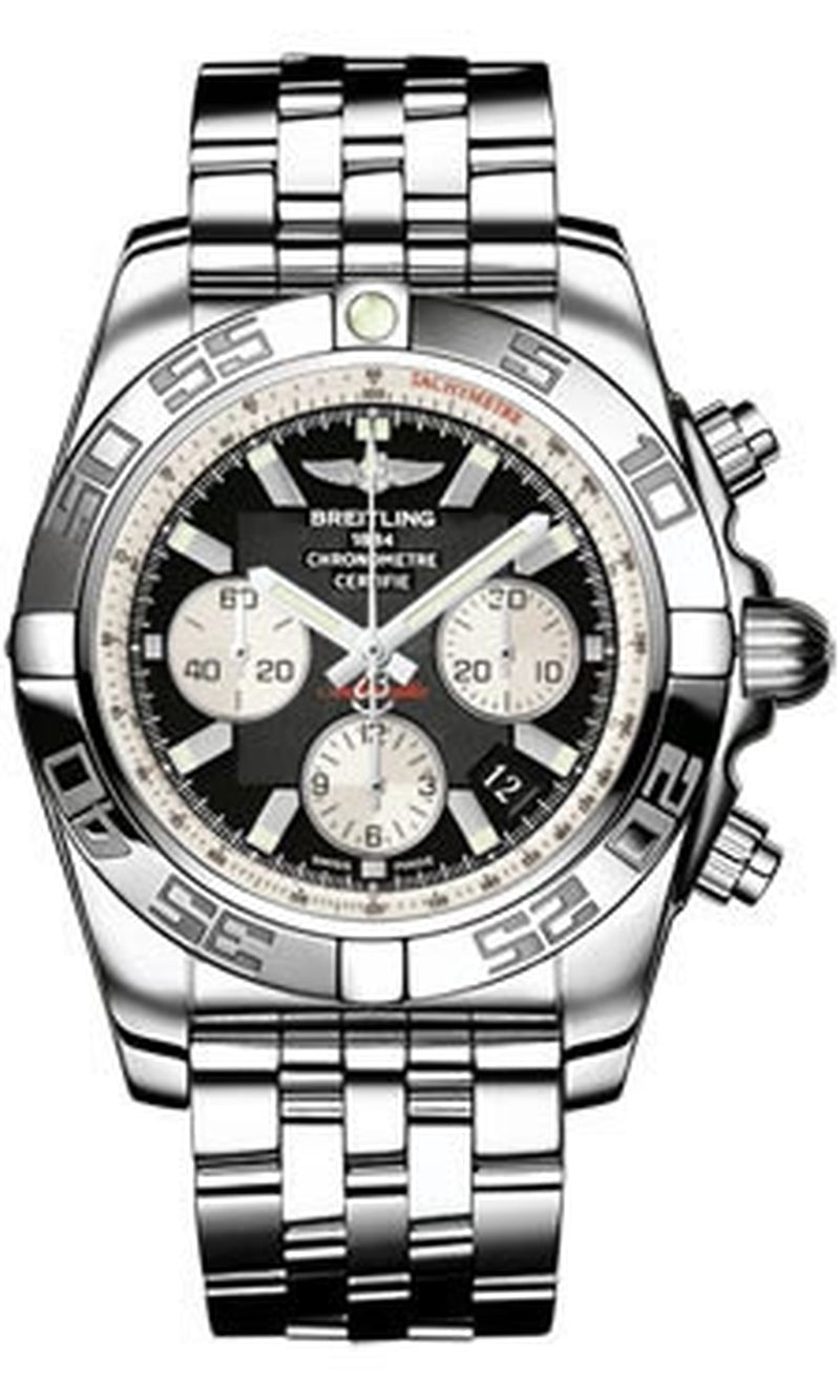 '- Chronomat 44 Steel Polished Bezel - Pilot Bracelet