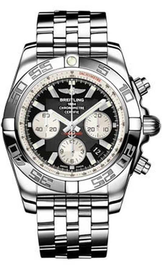 '- Chronomat 44 Steel Polished Bezel - Pilot Bracelet
