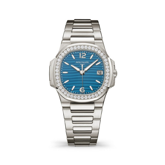 Patek Philippe Nautilus 32mm Blue Dial White Gold 7010-1G-013