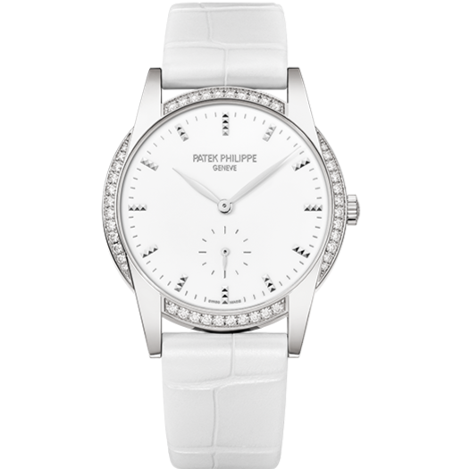 Patek Philippe 7122/200G-001 Calatrava 33mm White Dial White Gold