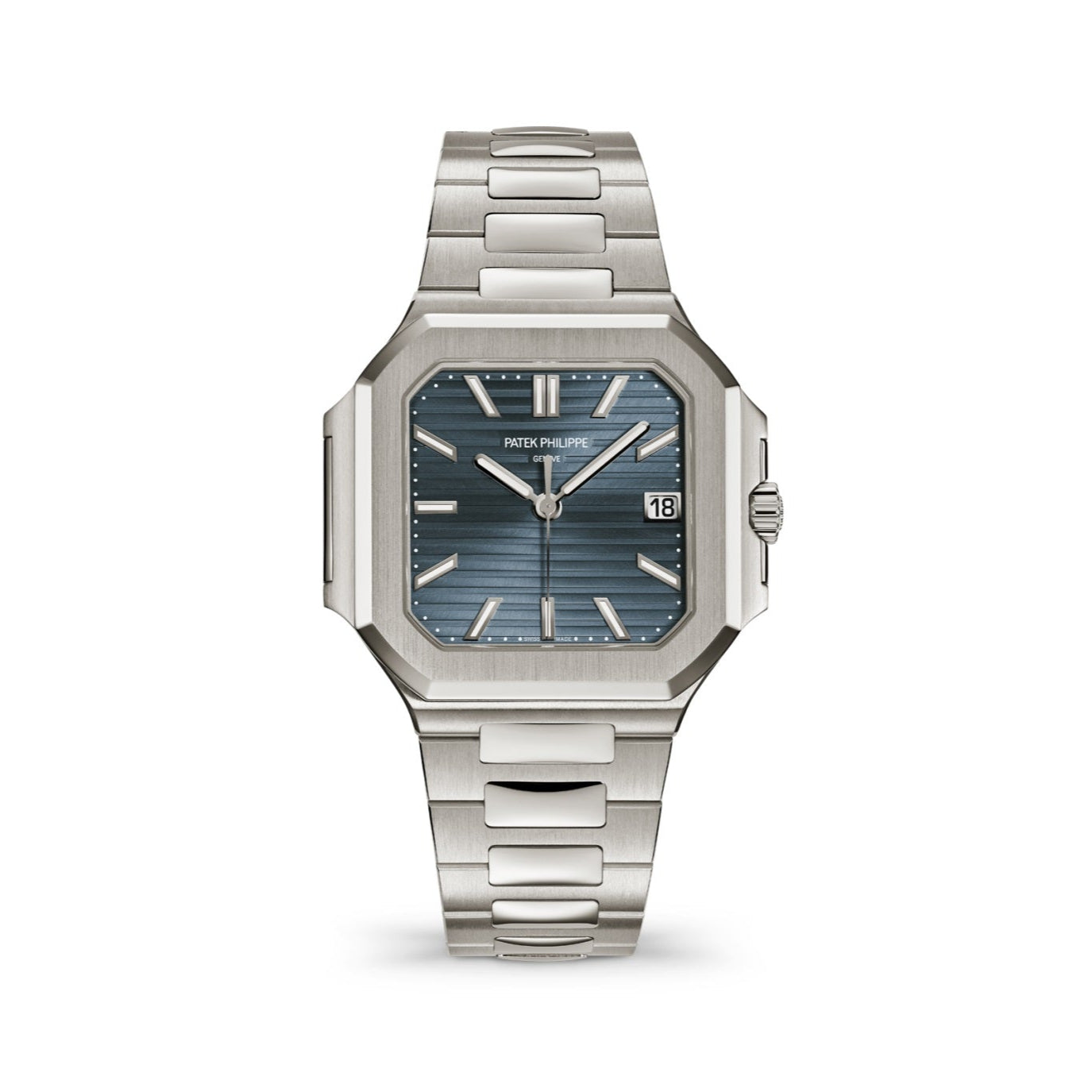 Patek Philippe Cubitus 40mm Blue Dial White Gold 7128-1G-001
