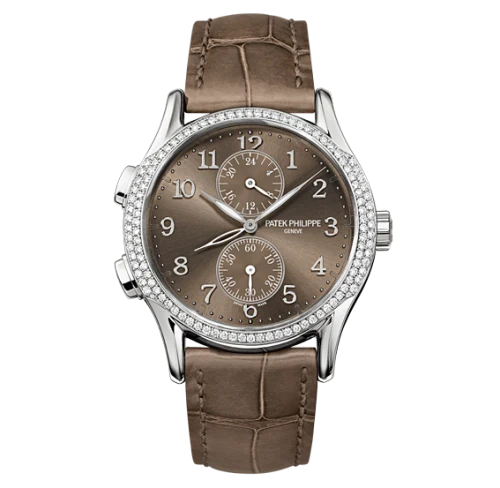 Patek Philippe Complications 35mm Brown Dial White Gold 7134G-001