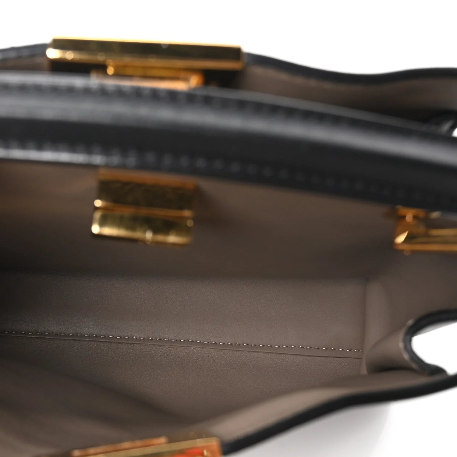 Vitello Tahiti Burro Medium Peekaboo Iconic Essentially Satchel Black Corda