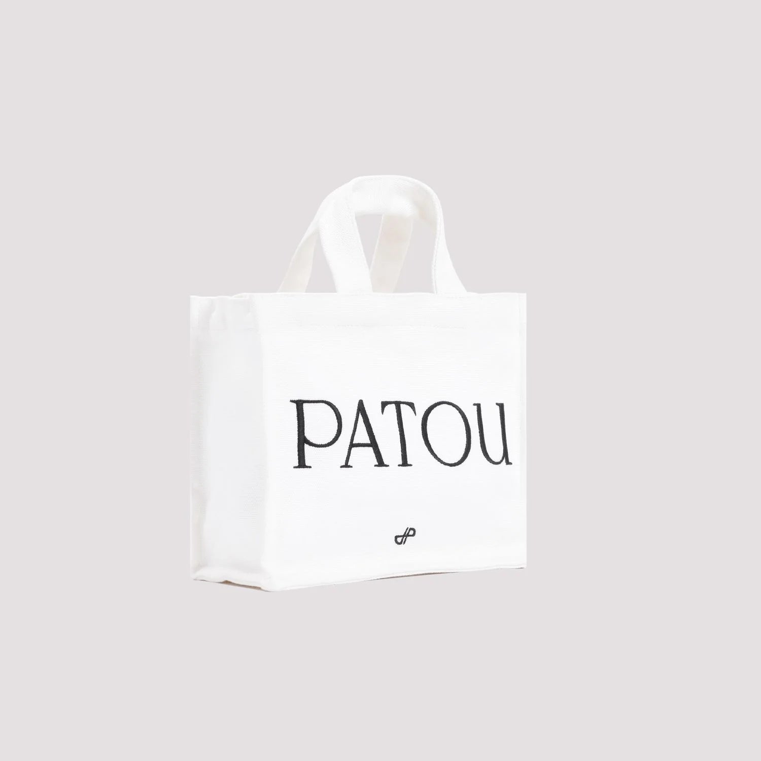 WHITE CANVAS SMALL TOTE  SHOPPING BAG