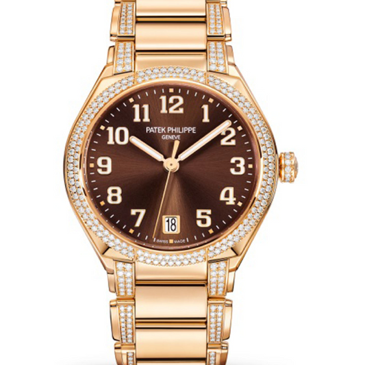 Patek Philippe 7300/1201R-010 Twenty~4 36mm Brown Sunburst Dial Rose Gold